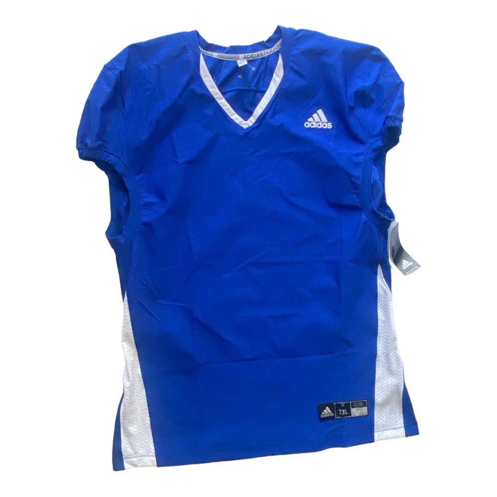 Adidas Plus Size 2XL Royal Blue‎ Football Practice Jersey